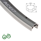 28" ALEX ACE 17 VANNEKEHÄ 18-622 ALUMIINI TUPLAPOHJA 36H