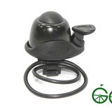 CAVO SOITTOKELLO ALU MUSTA – soittokello kuminauhakiinnityksellä