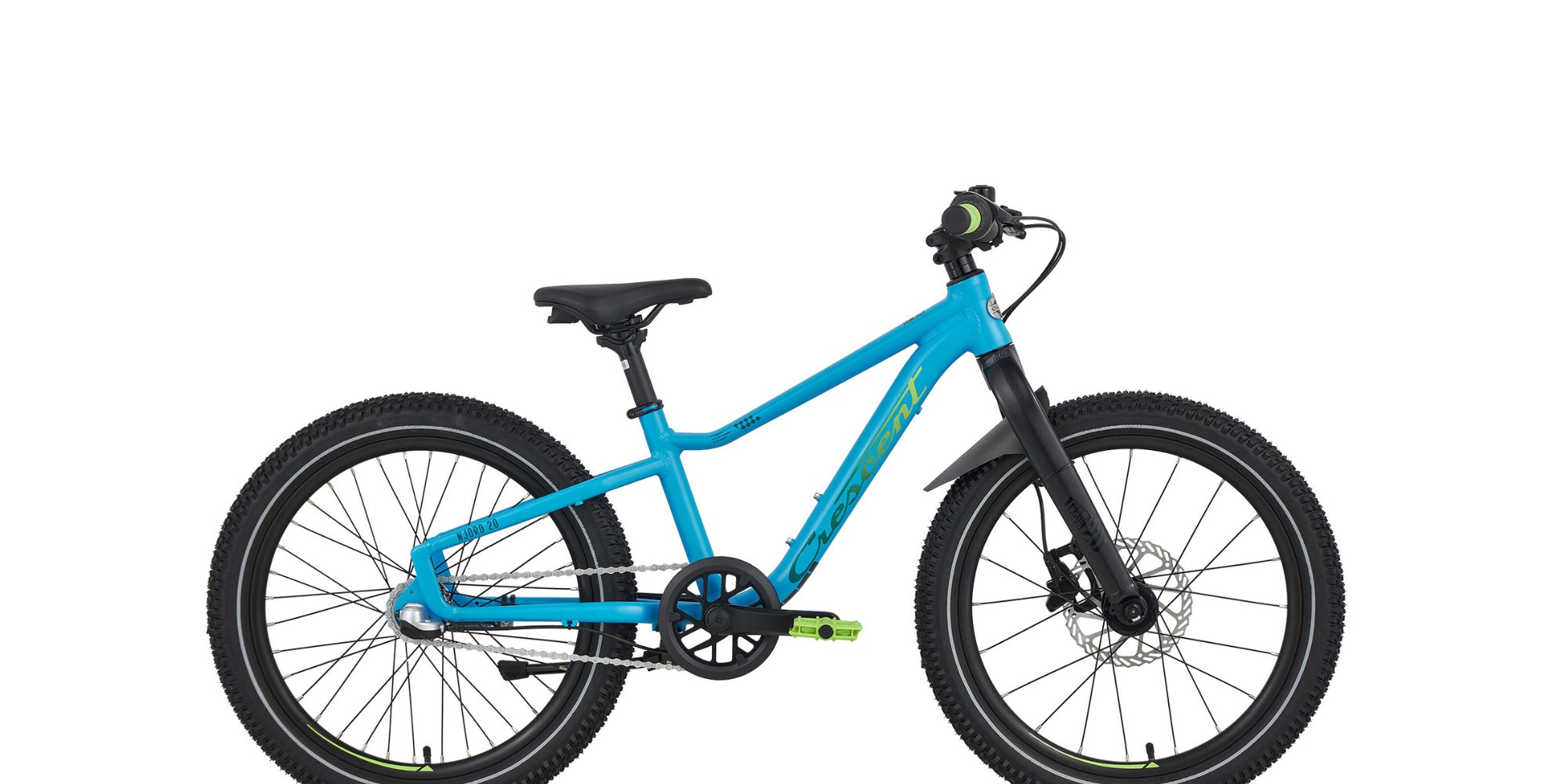 Sininen lasten 20" maastopyörä. Shimano NExus 3-napavaihteisto, jalkajarru ja nestelevyjarru edessä. Jäykkä etuhaarukka.