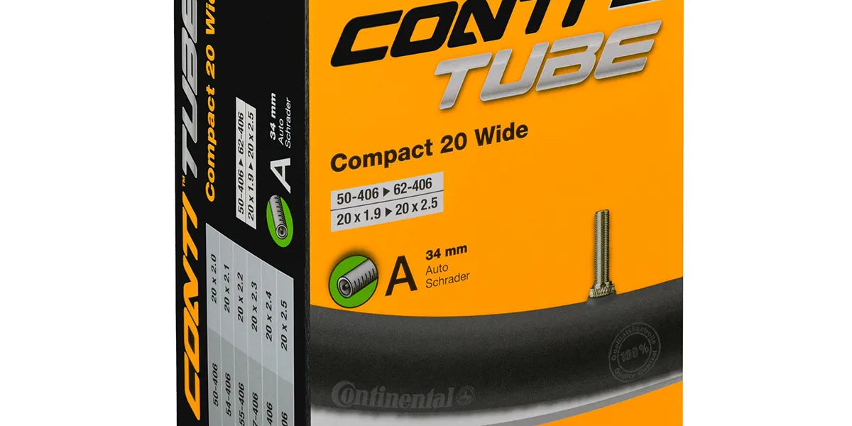 CONTINENTAL 20" SISÄRENGAS – kaikki leveydet ja venttiilityypit