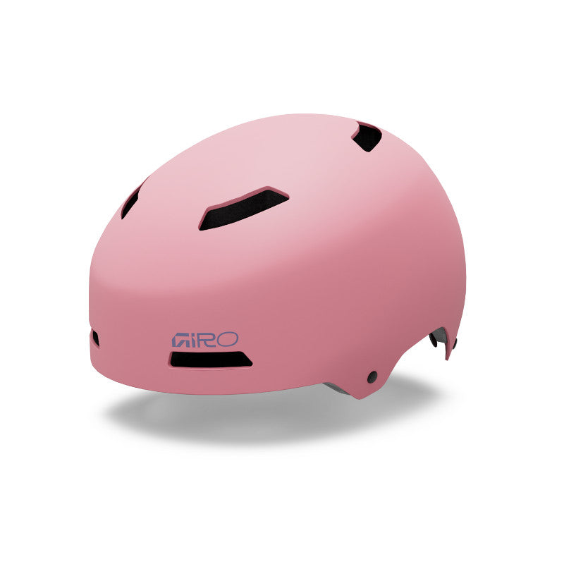 Vaalean pinkki lasten bmx-tyylinen pyöräilykypärä. Turvallinen mips-kypärä. Kuvattu etuviistosta.