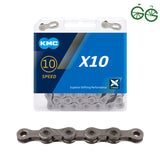 KMC X10 114 L GRAY 10 SPEED – ketjut 10-vaihteisiin pyöriin