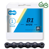 KMC B1 WIDE 1/2" x 1/8"" BLACK 112L – ketjut napavaihteiseen pyörään