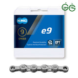 KMC e9 EPT 1/2" x 11/128" 136L – sähköpyörän ketjut