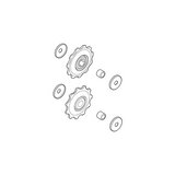 SHIMANO PULLEY SET SLX/DEORE 9/10-V – ohjainrullat