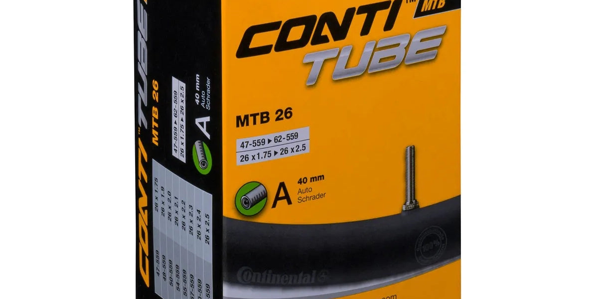 CONTINENTAL 26" SISÄRENGAS – kaikki leveydet ja venttiilityypit