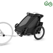 Lataa kuva galleriaan, THULE CHARIOT SPORT 2 SINGLE + JUOKSUSETTI (DEMO) – yhden lapsen pyörä-/juoksu-/hiihtokärry