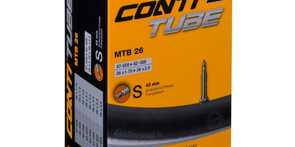 CONTINENTAL 26" SISÄRENGAS – kaikki leveydet ja venttiilityypit