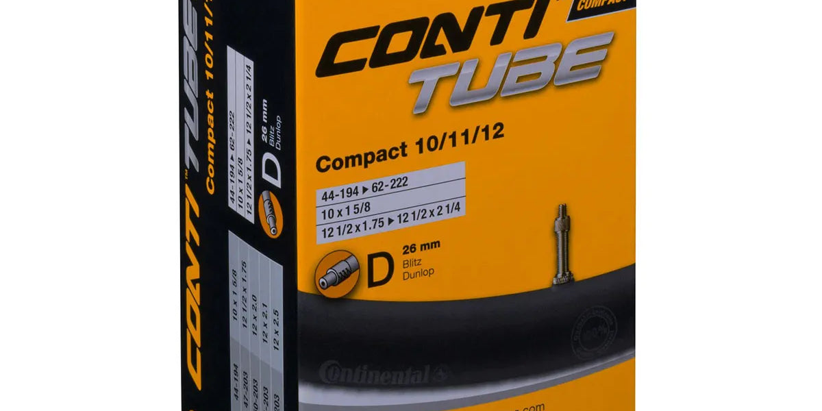 CONTINENTAL SISÄRENGAS 10"/11"/12" 44/62-194/222 – kaikki venttiilityypit