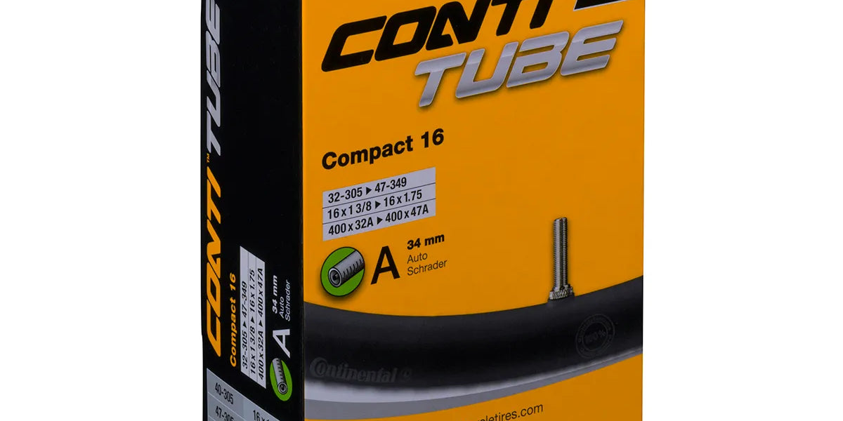 CONTINENTAL 16" SISÄRENGAS – kaikki leveydet ja venttiilityypit