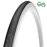 27" DELI TIRE 32-630 (27 x 1 1/4) – ulkorengas, musta/valko