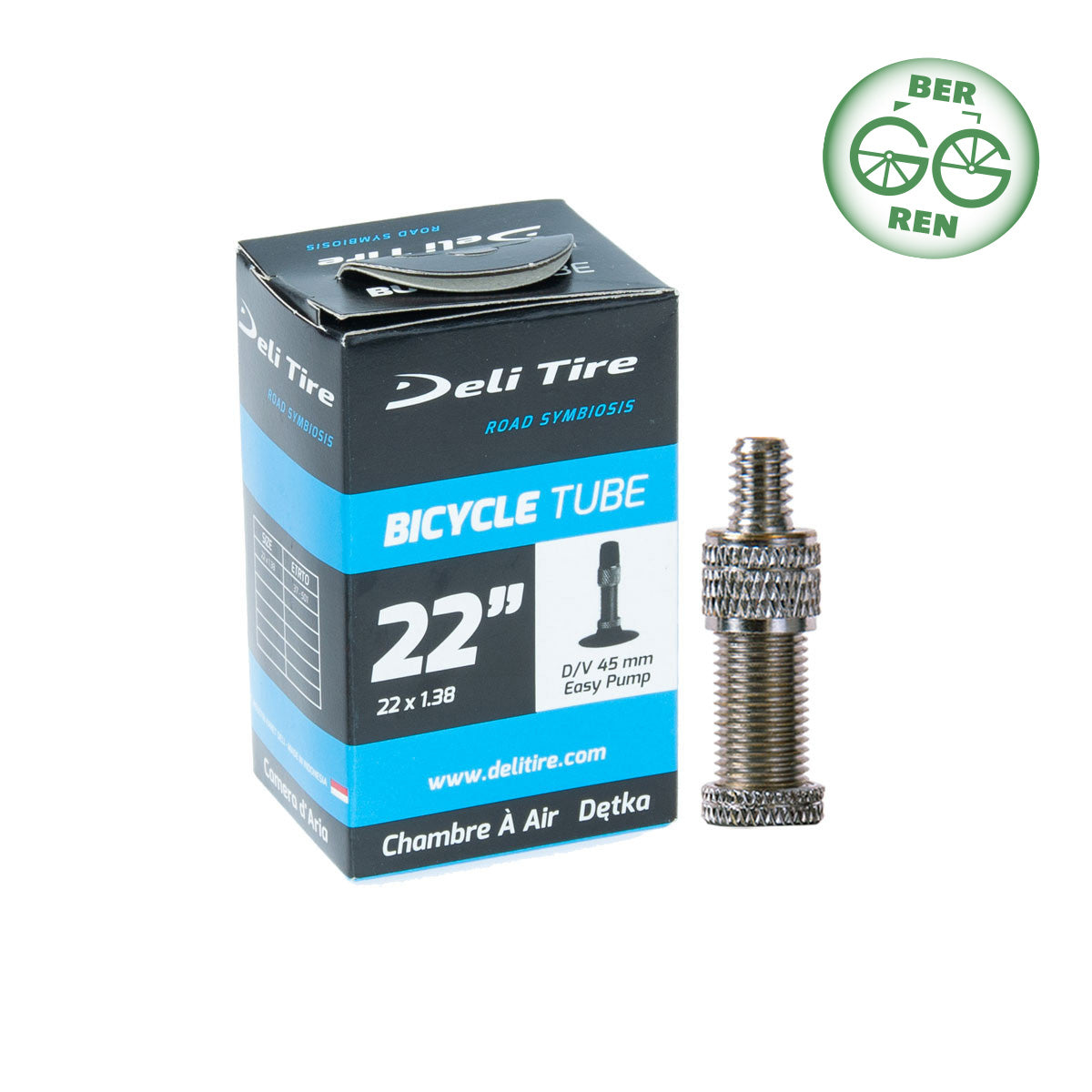 DELI TIRE BICYCLE TUBE – sisärengas, eri kokoja ja venttiilityyppejä